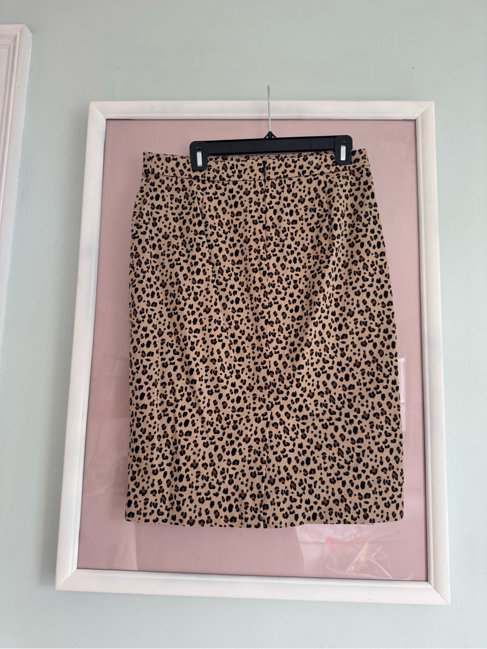 J. Crew Leopard-Print Pencil Skirt in Beige and Black